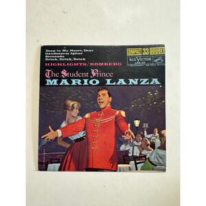 1961 RCA Records 45 RPM The Student Prince Mario Lanza ** CARDBOARD SLEEVE ONLY*